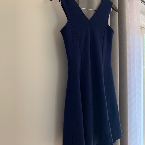 Lilly Pulitzer Dahlia Fit & Flare Navy Dress - Picture 6 of 9